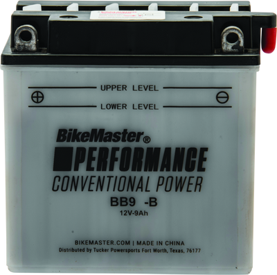 BikeMaster BB9-B Conventional Powersports Battery for Honda and Kawasaki Motorcycles