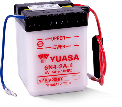 Yuasa Battery 6N4-2A-4 - Reliable 6-Volt Powersports Battery for Honda XL Series