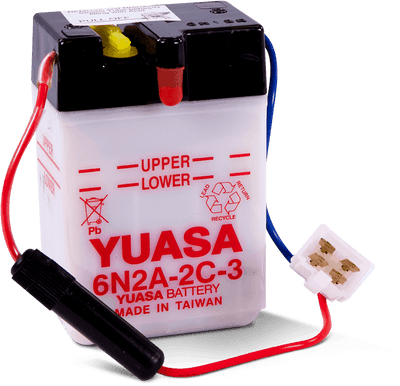 Yuasa Battery 6N2A-2C-3 Powersports 6-Volt Battery with Enhanced Cranking Power