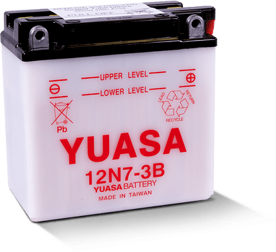 Yuasa Battery 12N7-3B Powersports 12-Volt Battery for Yamaha YFM80 Badger and Dt125 Models