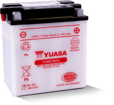 Yuasa Battery YUAM2210Y YB10L-A2 Yumicron 12-Volt Powersports Battery with Enhanced Cranking Power
