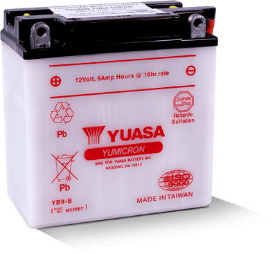 Yuasa YB9-B Yumicron 12-Volt Powersports Battery with Enhanced Cranking Power