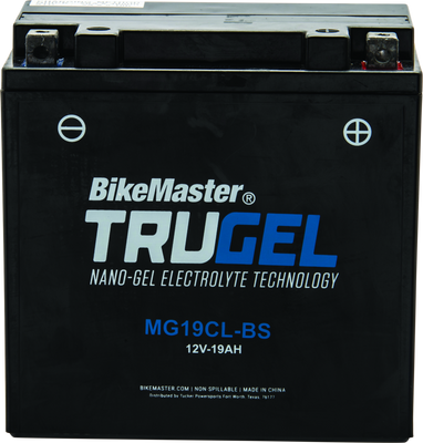 BikeMaster TruGel Battery MG19CL-BS for Kawasaki KVF360 Prairie 4x4