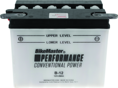 BikeMaster B-12 Conventional Powersports Battery for Harley Davidson FLHTC Electra Glide Classic
