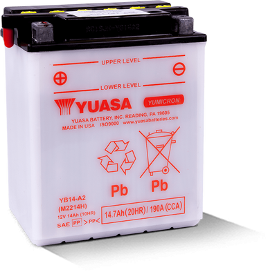 Yuasa YUAM2214HIND Yumicron CX 12-Volt Powersports Battery for Arctic Cat and Honda Models