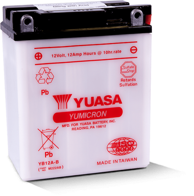 Yuasa YB12A-B Yumicron 12-Volt Powersports Battery for Honda XL600V and VFR700F