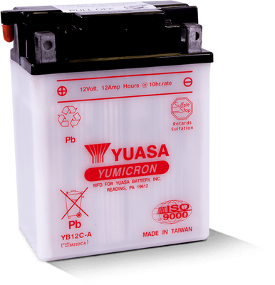 Yuasa Battery YUAM222CA Yumicron 12-Volt Powersports Battery with Extra Plate Support