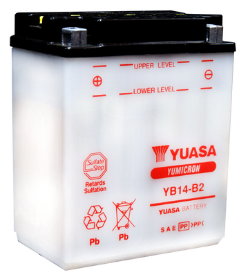 Yuasa Battery YUAM224B2IND Yumicron CX 12-Volt Powersports Battery