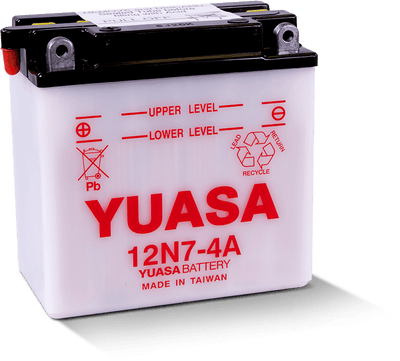 Yuasa 12N7-4A Conventional 12-Volt Powersports Battery for Harley Davidson and Suzuki Models