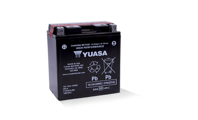 Yuasa YTX20CH-BS High Performance AGM Battery for Powersports and Motorcycle Applications
