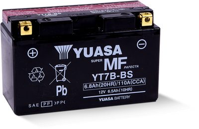 Yuasa YUAM62T7B Maintenance Free AGM 12-Volt Powersports Battery for Yamaha and Can-Am Models