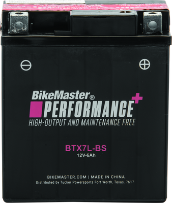 BikeMaster Maintenance Free BTX7L-BS Powersports Battery for Kawasaki, Honda Models