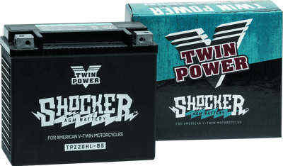 Twin Power YTX-20HL Shocker Battery for Harley Davidson – Heavy-Duty Powersports Battery with Absorbed Glass Mat Technology