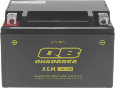 QuadBoss Maintenance-Free AGM Battery QBX9-FA for Honda TRX400 Series