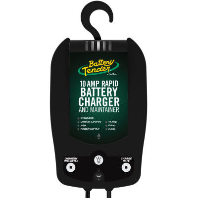 Battery Tender 12V 2A/6A/10A Selectable Chemistry Smart Battery Charger by Battery Tender Part 022-0229-DL-WH