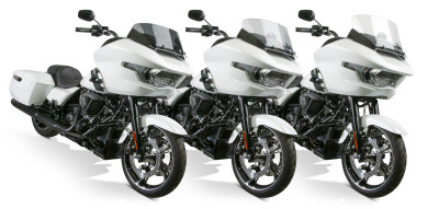 National Cycle N20434 VStream Quantum Plus Short Windshield for Harley-Davidson FLTR/FLTRX/FLTRXS — Dark Tint, 7 in. Height, 20 in. Width