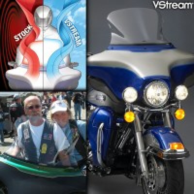 National Cycle N20403 VStream Mid/Std. Windshield for Harley-Davidson FLHT/FLHX/FLHTK Touring and Tri-Glide - Clear