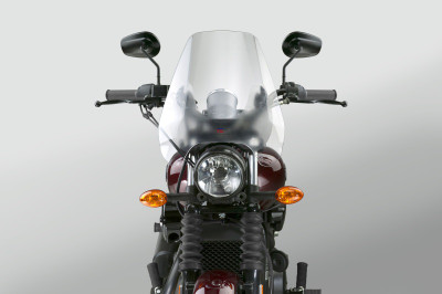 National Cycle Deflector Screen with Handlebar 7/8 in. QuickSet-Clear for Powersports Vehicles