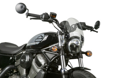 National Cycle Deflector Screen with Handlebar 7/8 and 1 inch U-Clamp - Clear