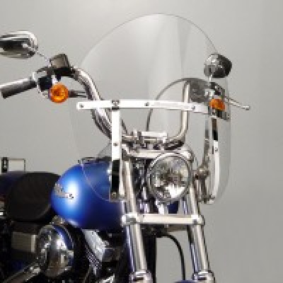 National Cycle Switchblade Chopped Clear Windshield for Harley-Davidson FX Glide/Softail 49 mm - Part N21431A