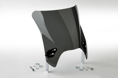 National Cycle Mohawk™ Windshield with Chrome Hardware and Dark Tint - Part N2844-001
