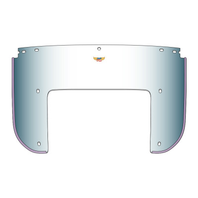 National Cycle Heritage Bottom Replacement Beaded Windshield for Heavy Duty Models