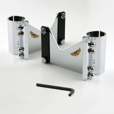 National Cycle Chrome Mounting Kit for Honda Shadow, Indian Scout, and Kawasaki VN1500 – Part Number KIT-CJJ