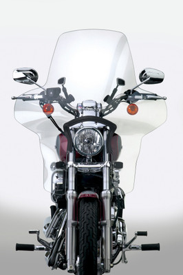 National Cycle Plexifairing 88-21 for Harley XL/FXR/FXD, BMW R80G/R100GS, Ducati Scrambler – Clear, Light Tint, and Dark Tint Options