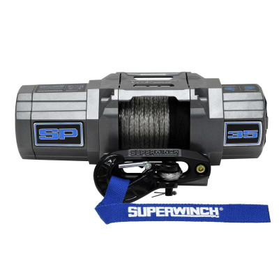 Superwinch SP 35SR 3500 lbs. 12V DC Synthetic Rope Winch with Remote and Fairlead