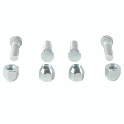 QuadBoss 13-15 Polaris Brutus HD PTO Front Wheel Stud & Nut Kit – OEM Replacement for Polaris Models