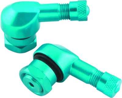 BikeMaster Part Number 151788 Blue Anodized Valve Stem Set – High-Performance Motorcycle Tire Valves