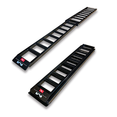 Matrix Concepts A9 Aluminum Ramp - Black and White for Powersports Loading and Loading Assistance