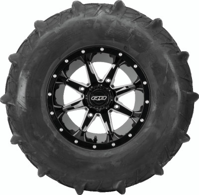 QuadBoss Slicer 14x10 Power Sports Wheels - 4/156 Bolt Pattern, 5+6 Offset