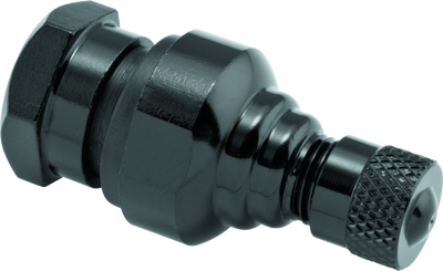 BikeMaster Aluminum Forged Valve Stem Pair - 11.3mm for Street and Sportbike Wheels in Black