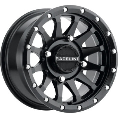 Raceline A95B Trophy 14x7-inch Satin Black PowerSports Wheel with 4x110 Bolt Pattern