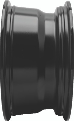 QuadBoss Barbwire 14x7 Wheel - 5+2 Offset, 4/110 Bolt Pattern, Black Machined Finish
