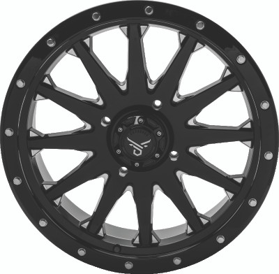 QuadBoss Wagon 18x7 - 4+3 - 4/137 Milled Aluminum Wheel
