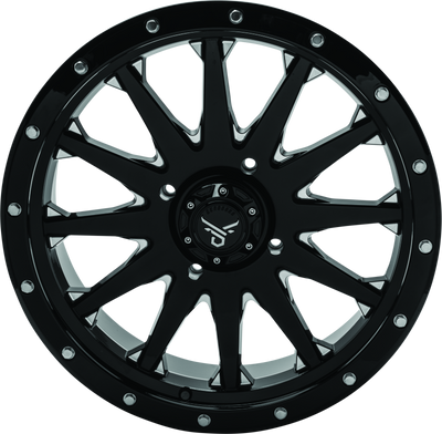 QuadBoss Wagon 18x7 - 4+3 Offset Alloy Wheel for Powersports Vehicles