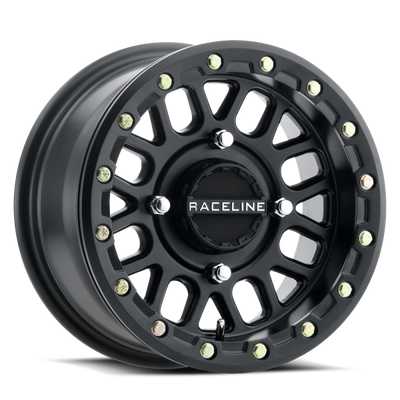 Raceline A92B Podium 15x6 inch Satin Black Beadlock Wheel for Powersports Vehicles