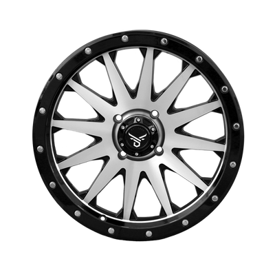 QuadBoss Wagon 20x7 - 4+3 - 4/137 Machined Alloy Wheel for Powersports Vehicles