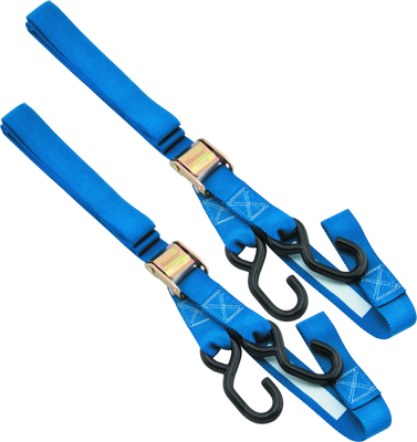 BikeMaster Tiedown 1-1/2 Inch Integrated Softhook - Blue