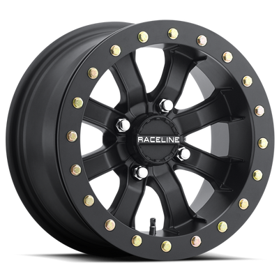 Raceline A71B Mamba 15x7 Inch Satin Black Beadlock Wheel with 4x137 Bolt Pattern