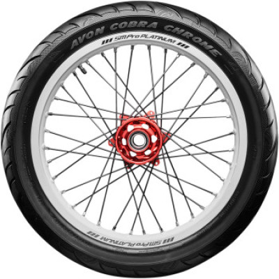 Avon Cobra Chrome AV91 Front Tire - 140/75R17 67V for Powersports Vehicles