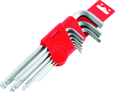BikeMaster 9-Piece Ball End Short Wrench Set - Metric, Model 151580
