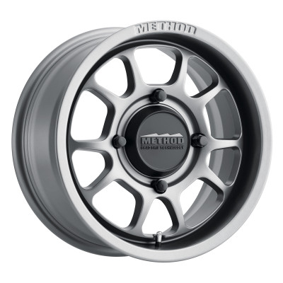 Method Wheels MR409 Bead Grip 15x7 Steel Grey Powersports Wheel with 4+3/13mm Offset and 4x156 Bolt Pattern