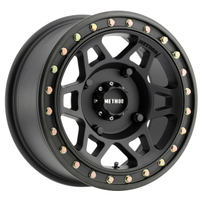 Method MR405 UTV Beadlock Wheels 15x7 Matte Black with 5+2/3.8mm Offset for Powersports