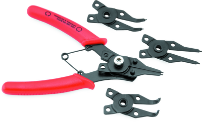 BikeMaster Snap Ring Pliers Set with Hardened Steel Tips and Spring-Assist Handles