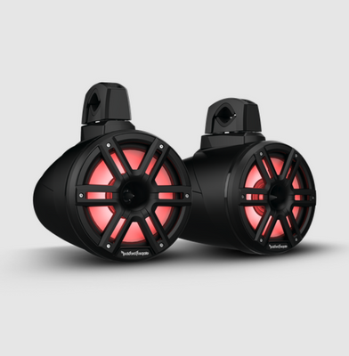Rockford Fosgate UTV M2WL-8HB 8-inch Color Optix 2-Way Horn Loaded Wake Tower Speakers (Pair) - Black