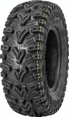 QuadBoss QBT448 Utility Tire - 25x8-12, 6-Ply Bias Construction for Multi-Purpose Off-Road Use
