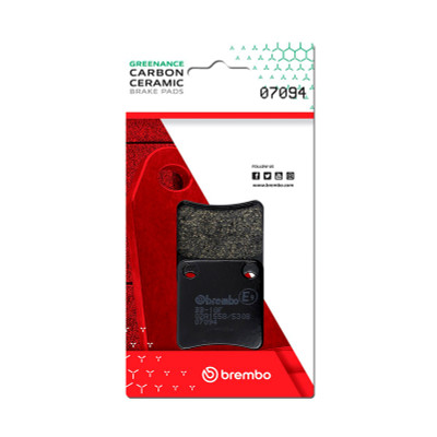 Brembo OE Powersports Carbon Ceramic Brake Pad for Honda Dn-01, Honda Fjs, Honda Silverwing, Honda X-Adv, and Piaggio X10